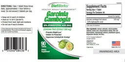 Label for Garcinia Cambogia