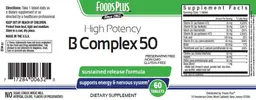 Label for High Potency B Complex 50