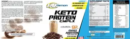 Label for Keto Protein Cmplx Coffee Addiction