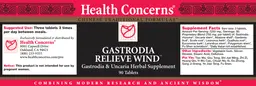 Label for Gastrodia Relieve Wind