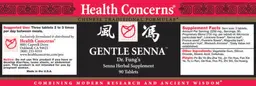 Label for Gentle Senna