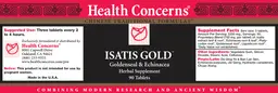Label for Isatis Gold