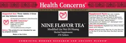 Label for Nine Flavor Tea