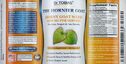 Label for Horny Goat Weed 1000 mg