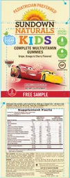 Kids Complete Multivitamin Disney Pixar Cars Gummies