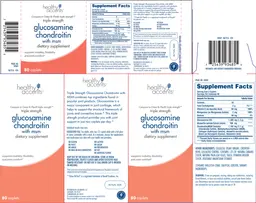 Label for Triple Strength Glucosamine Chondroitin With MSM