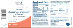Label for Triple Strength Glucosamine Chondroitin With MSM