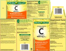 Label for Vitamin C 1000 mg