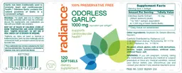 Label for Odorless Garlic