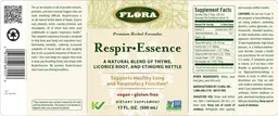 Label for Respir Essence