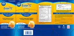 Label for The Better Vitamin C 1000 mg Plus Electrolytes Natural Orange Flavor