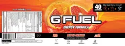 Label for G Fuel Blood Orange