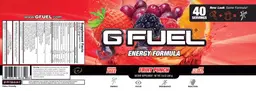 Label for G Fuel Fruit Punch