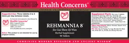 Label for Rehmannia 8