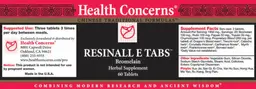Label for Resinall E Tabs