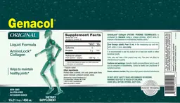Label for Original Liquid Formula AminoLock Collagen