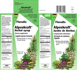 Label for Alpenkraft Herbal Syrup