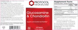 Label for Glucosamine & Chondroitin