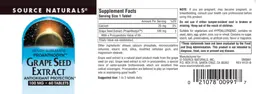 Label for Grape Seed Extract 100 mg