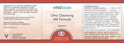 Label for Ultra Cleansing AM Formula
