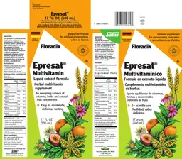 Label for Epresat Multivitamin