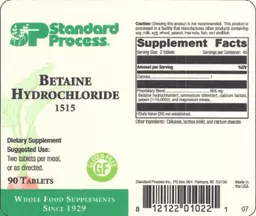 Label for Betaine Hydrochloride