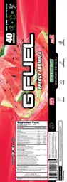 Label for G Fuel Watermelon