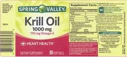Label for Krill Oil 1000 mg