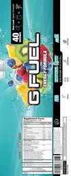 Label for G Fuel Tropical Rain