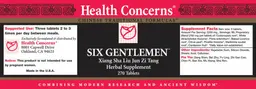 Label for Six Gentlemen