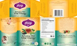 Label for Refreshing Mint Vital Energy