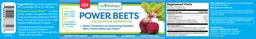Label for Power Beets Acai Berry Pomegranate Flavor