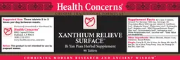 Label for Xanthium Relieve Surface