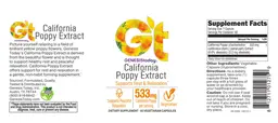 Label for California Poppy Extract