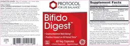 Label for Bifido Digest