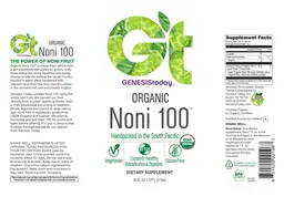 Label for Organic Noni 100