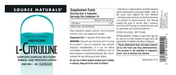 Label for L-Citrulline