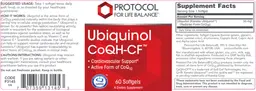 Label for Ubiquinol CoQH-CF