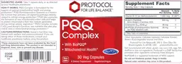 Label for PQQ Complex