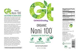 Label for Organic Noni 100