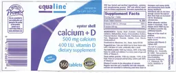 Label for Oyster Shell Calcium + D