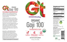 Label for Organic Goji 100