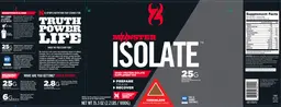 Label for Monster Isolate Chocolate