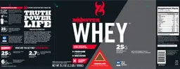 Label for Monster Whey Chocolate
