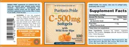 Label for C-500 mg