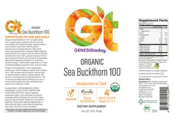 Label for Organic Sea Buckthorn 100