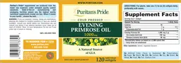 Label for Evening Primrose Oil 1000 mg