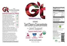 Label for Organic Tart Cherry Concentrate