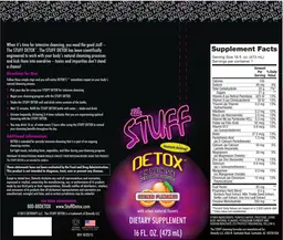 Label for The Stuff Detox Intense Herbal Cleansing Citrus Flavored