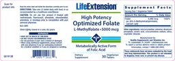 Label for High Potency Optimized Folate